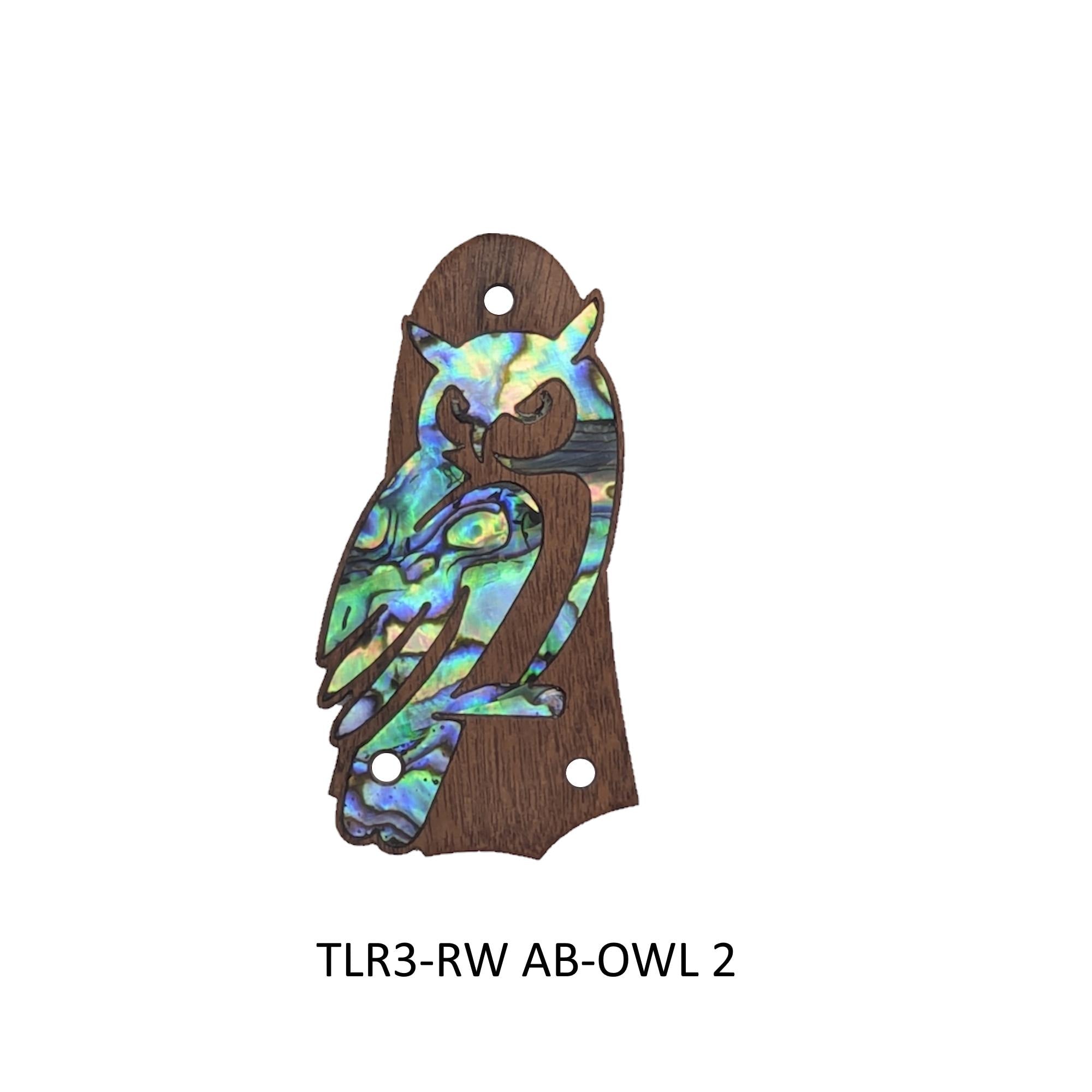 Taylor Guitar Truss Rod Cover Fits GS Mini– Abalone Mother of Pearl Owl Inlay