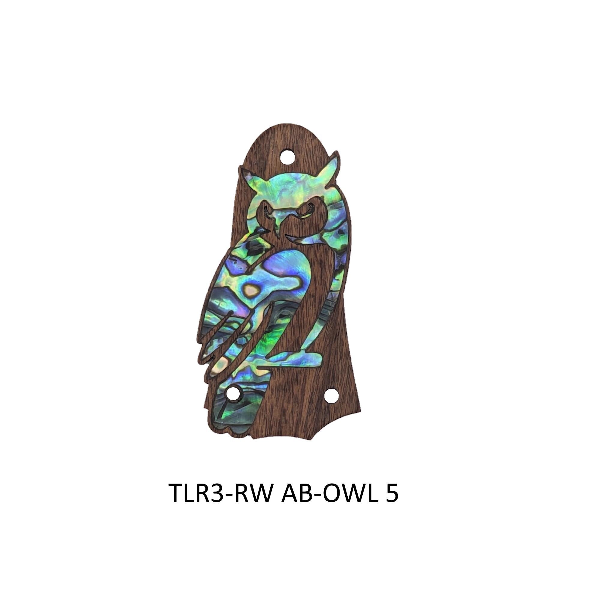 Taylor Guitar Truss Rod Cover Fits GS Mini– Abalone Mother of Pearl Owl Inlay