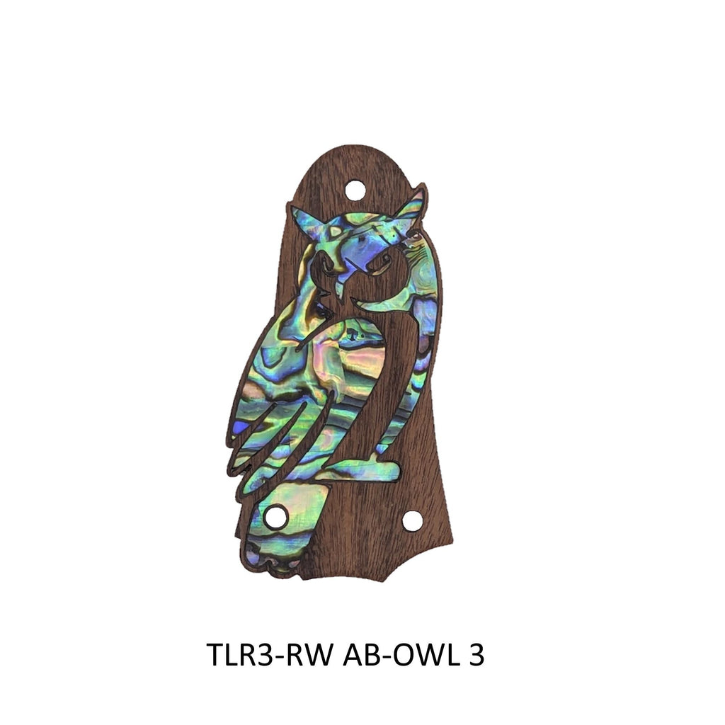 Taylor Guitar Truss Rod Cover Fits GS Mini– Abalone Mother of Pearl Owl Inlay