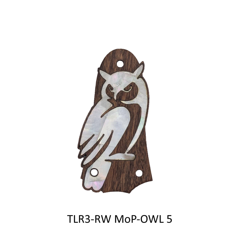 Taylor Guitar Truss Rod Cover Fits GS Mini– Abalone Mother of Pearl Owl Inlay
