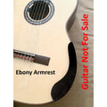 Lefthand Slim Natural Wood Acoustic Guitar Armrest, Handmade Soft Curve Ergonomic Rest