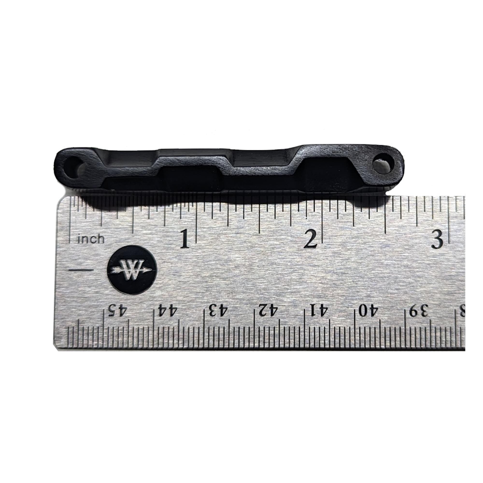 Pro Series Ebony Mandolin Bridge Adjustable Compensated: Solid Brass Hardware, Unslotted Saddle