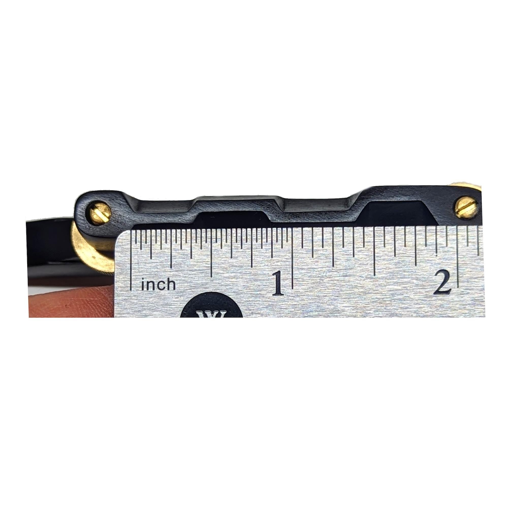 Pro Series Ebony Mandolin Bridge Adjustable Compensated: Solid Brass Hardware, Unslotted Saddle