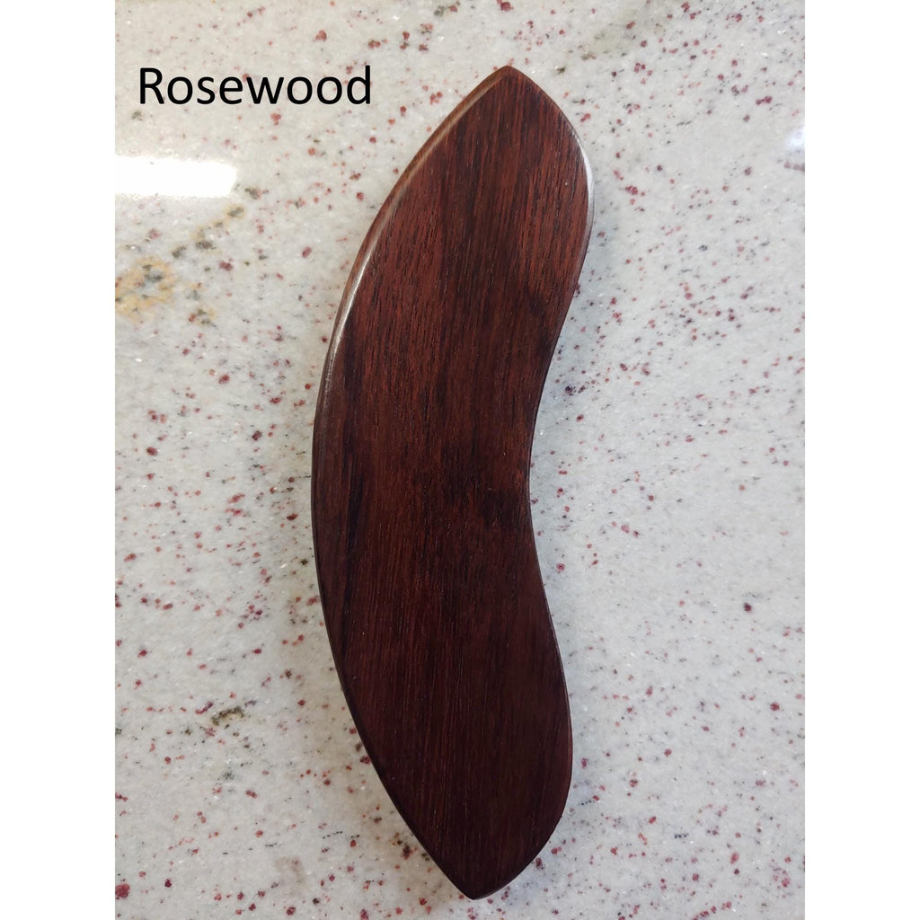 Handcrafted Ebony or Rosewood Guitar Armrest | Les Paul & ES Style