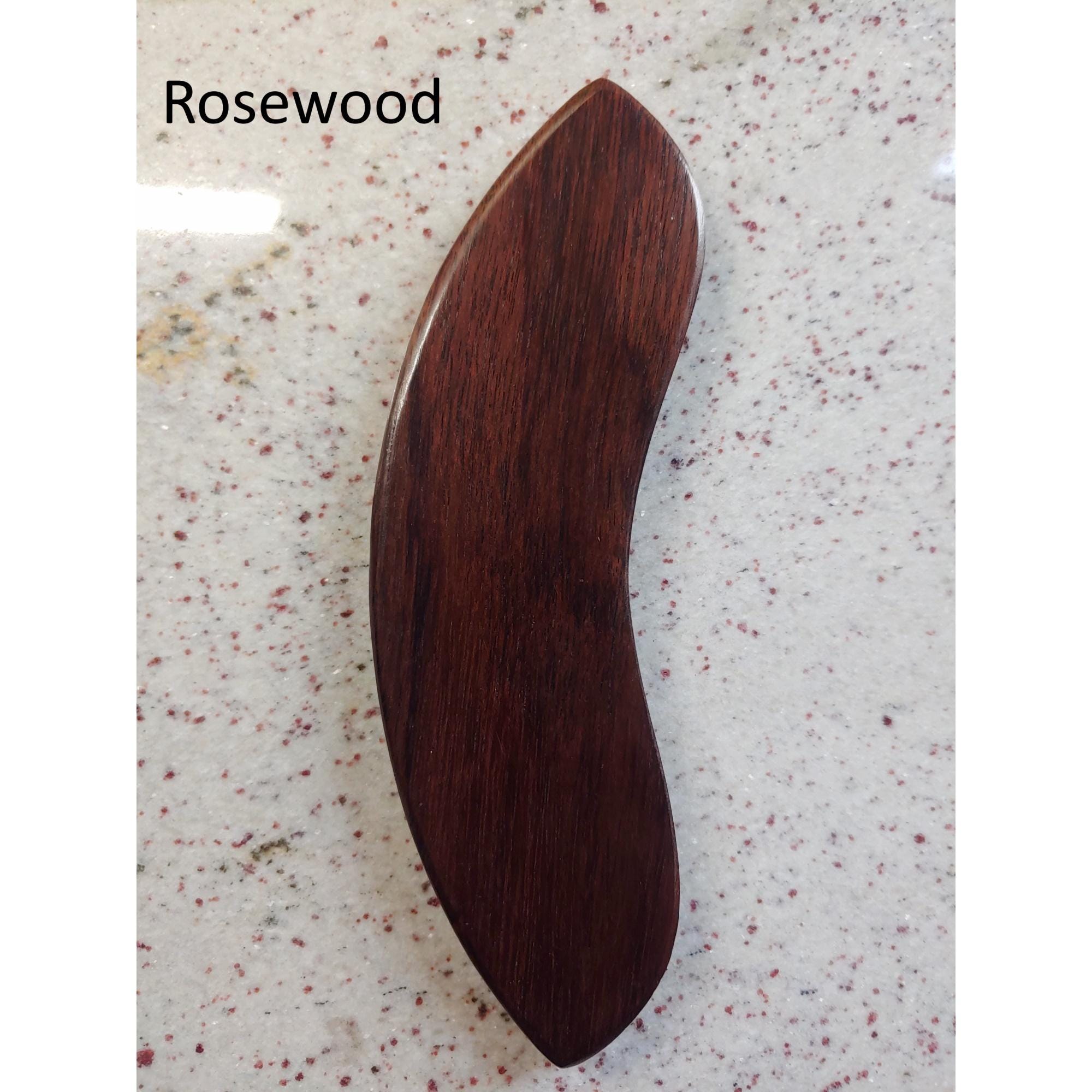Handcrafted Ebony or Rosewood Guitar Armrest | Les Paul & ES Style