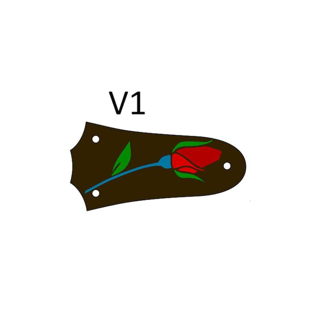 Truss Rod Cover Fits Taylor | Rose Inlay Color of Choice | Handcrafted Guitar Parts Accessories