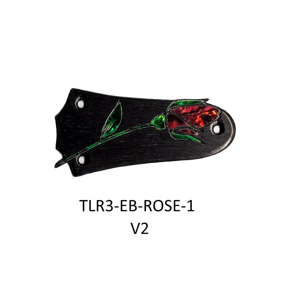 Truss Rod Cover Fits Taylor | Rose Inlay Color of Choice | Handcrafted Guitar Parts Accessories