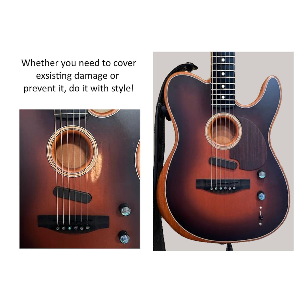 Acoustasonic Telecaster (Player) Pickguard | Solid Wood | Custom Guitar Part