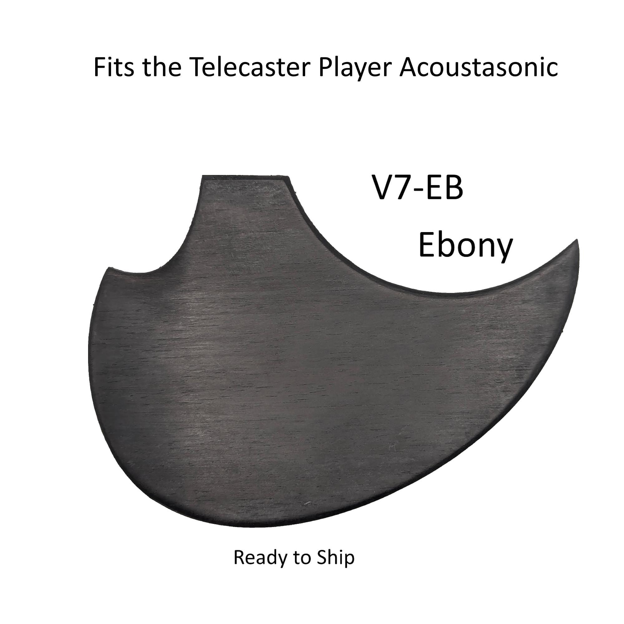Acoustasonic Telecaster (Player) Pickguard | Solid Wood | Custom Guitar Part