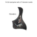 Taylor Style Pickguard Rosewood Colorful Abalone & White Mother-of-Pearl Inlay Koi Design