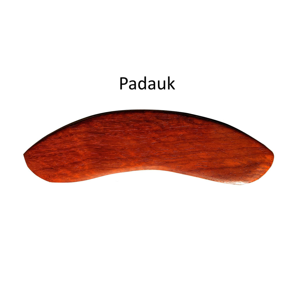 Handcrafted Guitar Armrest: Rosewood, Ebony, Mahogany - Comfortable Curved Edge