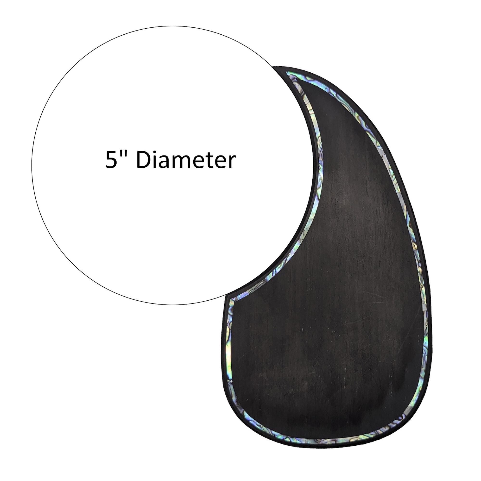 Acoustic Guitar Rosewood Teardrop Pickguard Colorful Abalone Outline Inlay