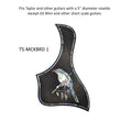 Taylor Style PickguardRosewood, Blue-Green Abalone & White Mother-of-Pearl Inlay Mockingbird Design