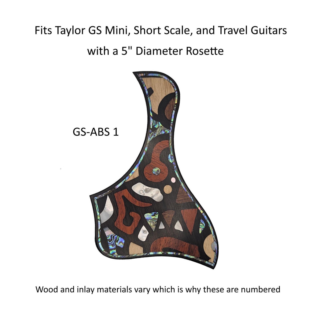Travel Guitar-Taylor GS Mini Pickguard | Abstract Mother of Pearl Abalone Inlay Top Protection