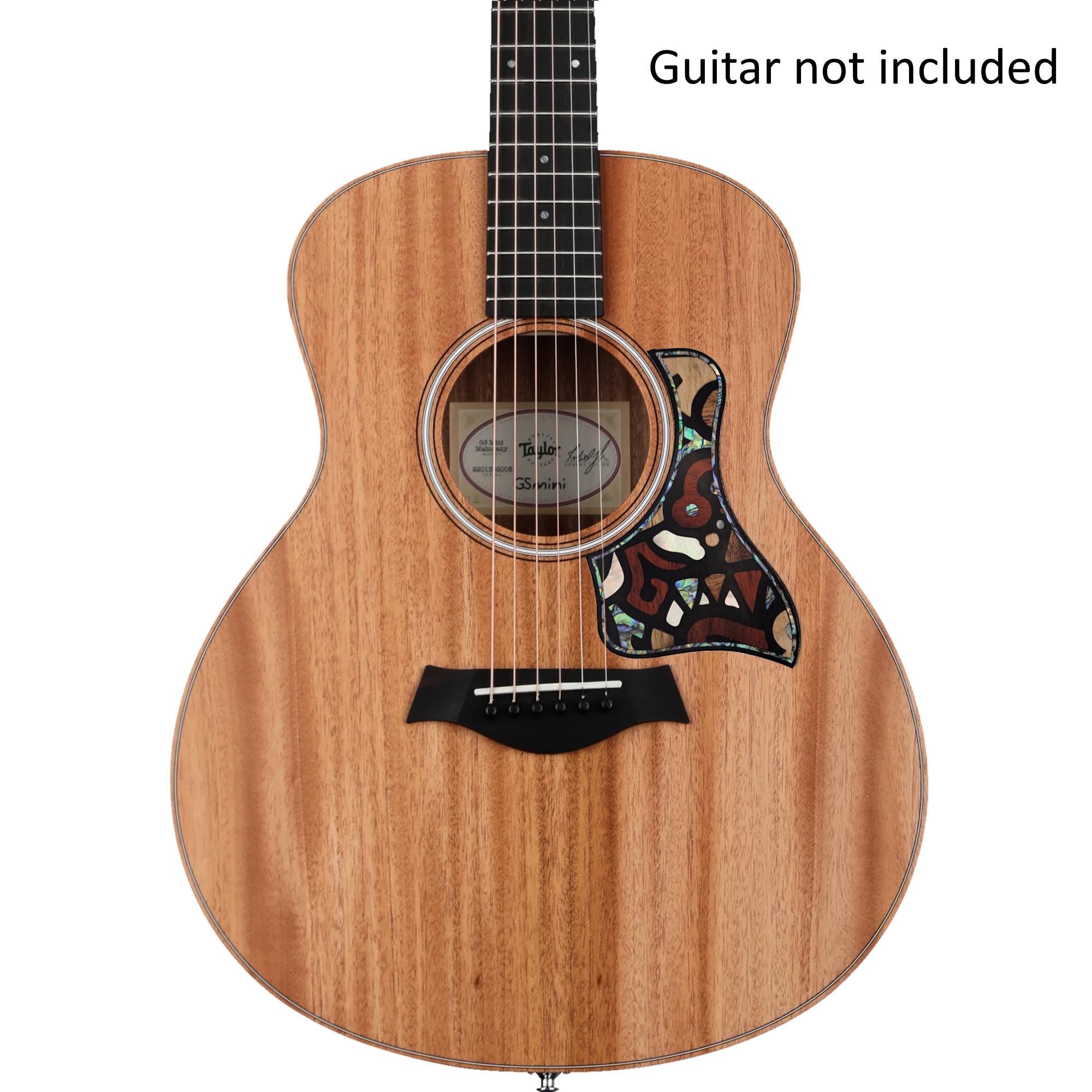 Travel Guitar-Taylor GS Mini Pickguard | Abstract Mother of Pearl Abalone Inlay Top Protection