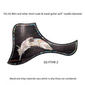 Taylor GS Mini Guitar Pickguard Feather Design Mother of Pearl Inlay Colorful Abalone