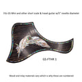 Taylor GS Mini Guitar Pickguard Feather Design Mother of Pearl Inlay Colorful Abalone