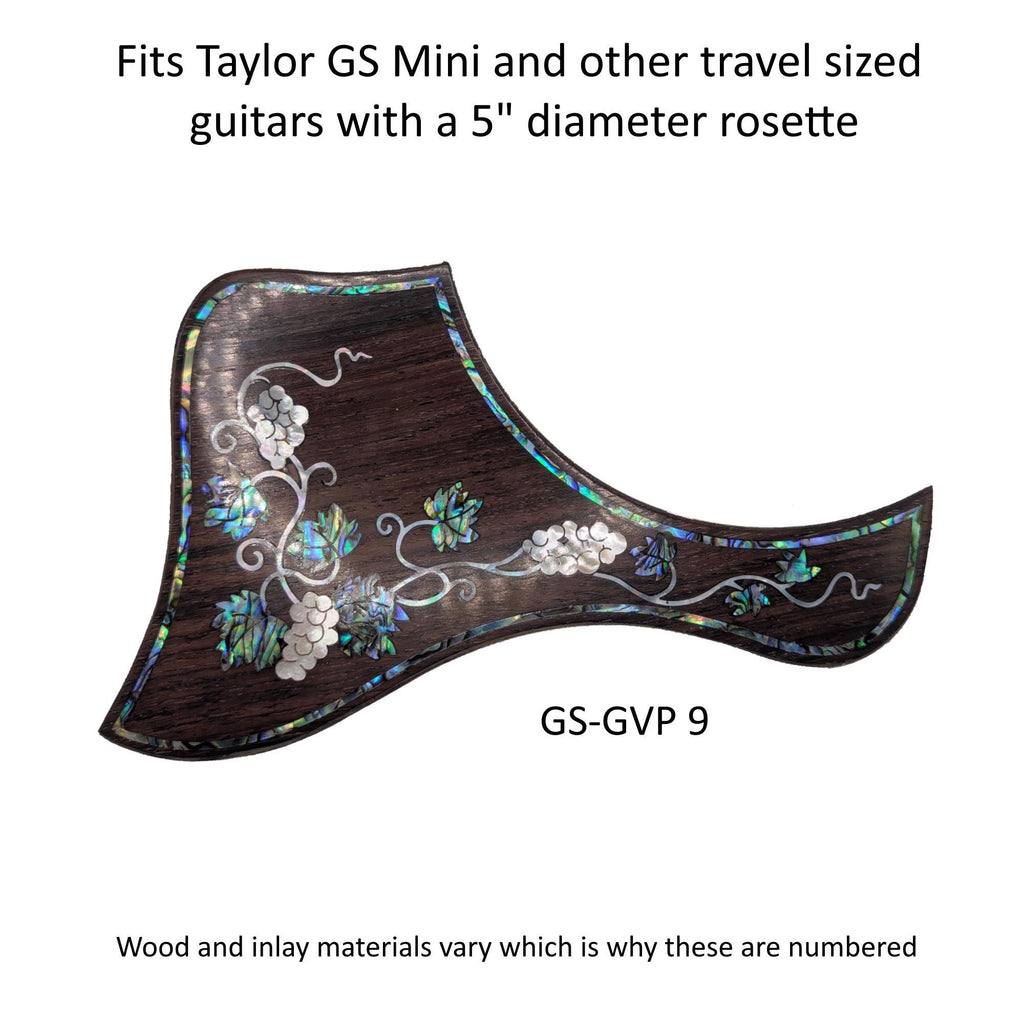 Taylor GS Mini & Travel Short Scale Guitar Pickguard Coloful Detailed Grapevine Inlay