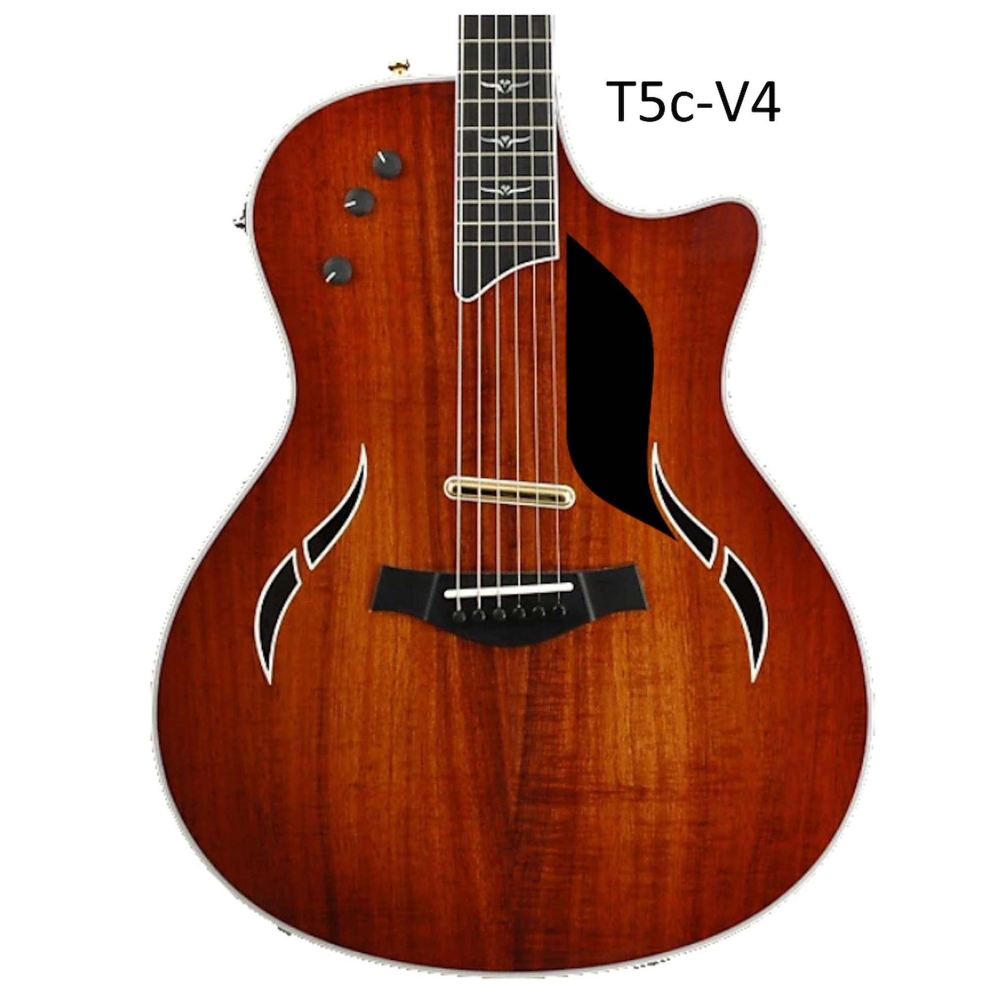 Taylor T5c Pickguard, Custom Cut Solid Wood Guitar Part, Acoustic & Electric Guitar Accessories