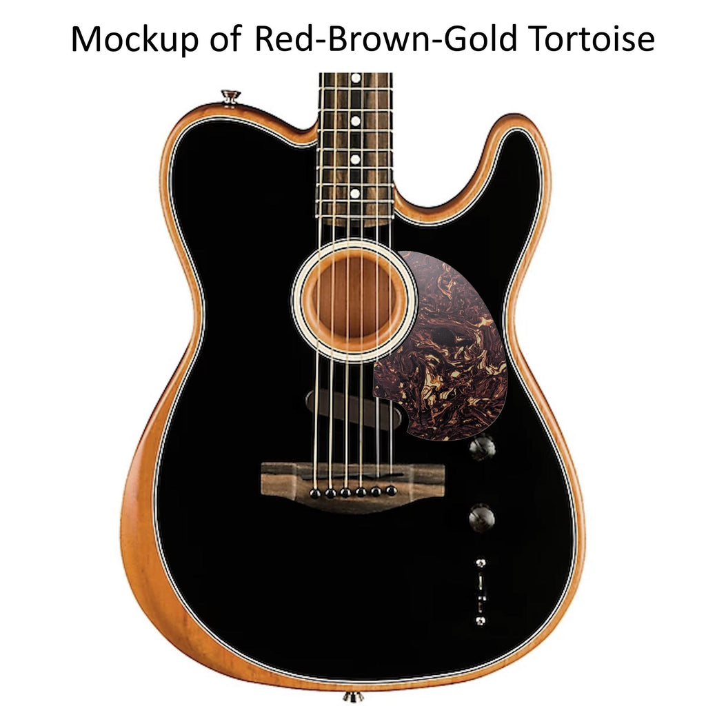 Acoustasonic Telecaster (Player) Pickguard | Solid Wood, Carbon Fiber or Plastic | Custom Guitar Part