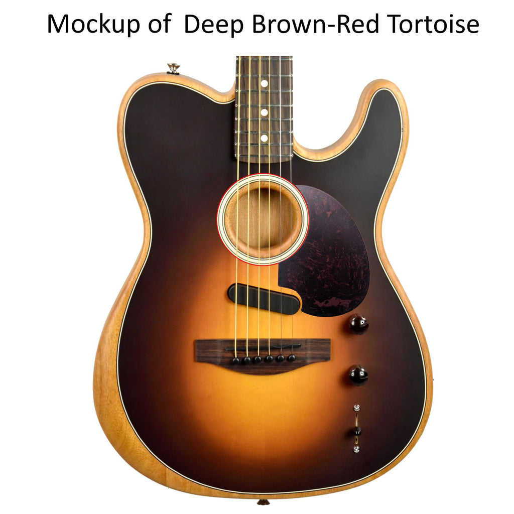 Acoustasonic Telecaster (Player) Pickguard | Solid Wood, Carbon Fiber or Plastic | Custom Guitar Part