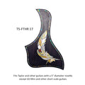Fits Taylor Guitar Feather Inlay Pickguard | Abalone & Mother of Pearl