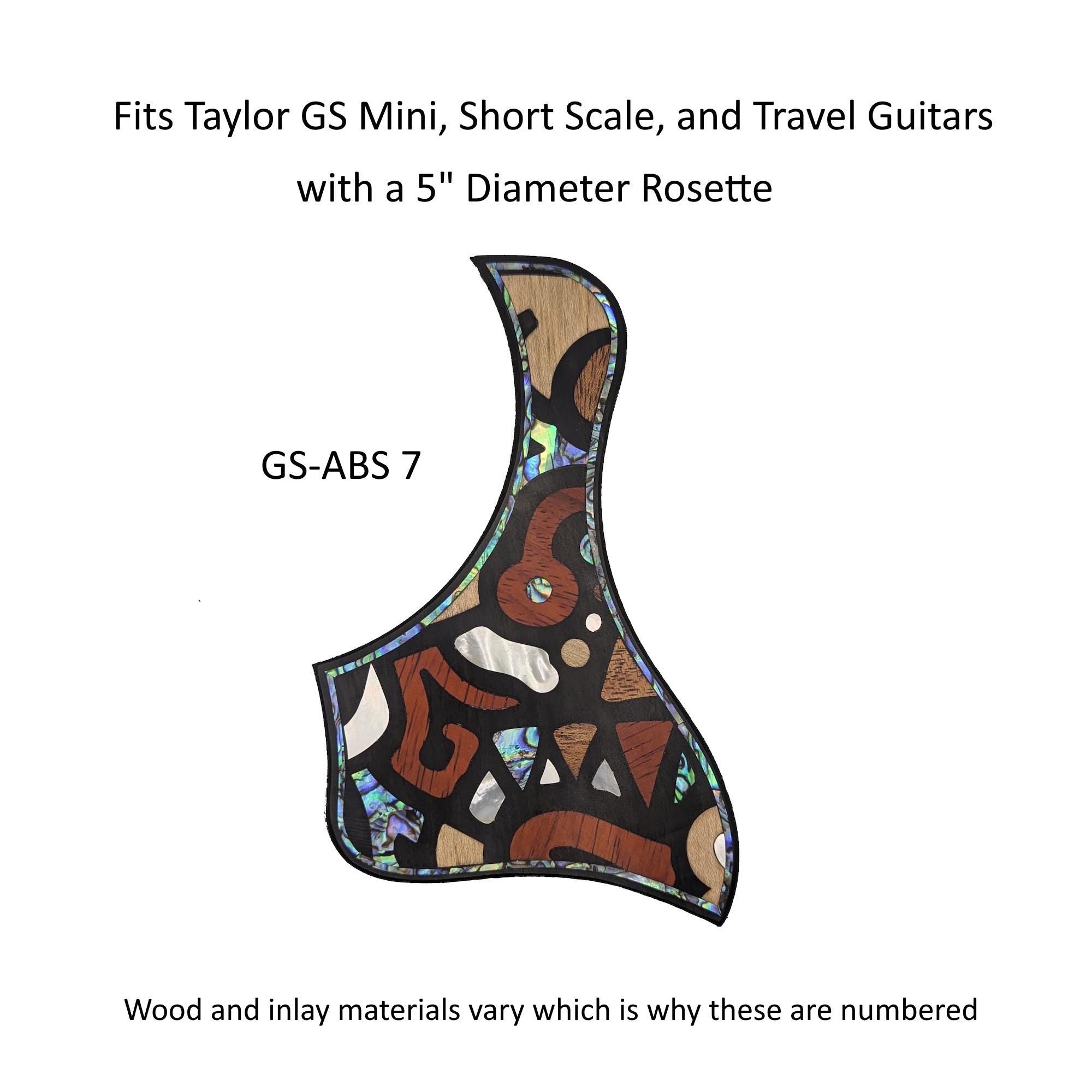 Travel Guitar-Taylor GS Mini Pickguard | Abstract Mother of Pearl Abalone Inlay Top Protection