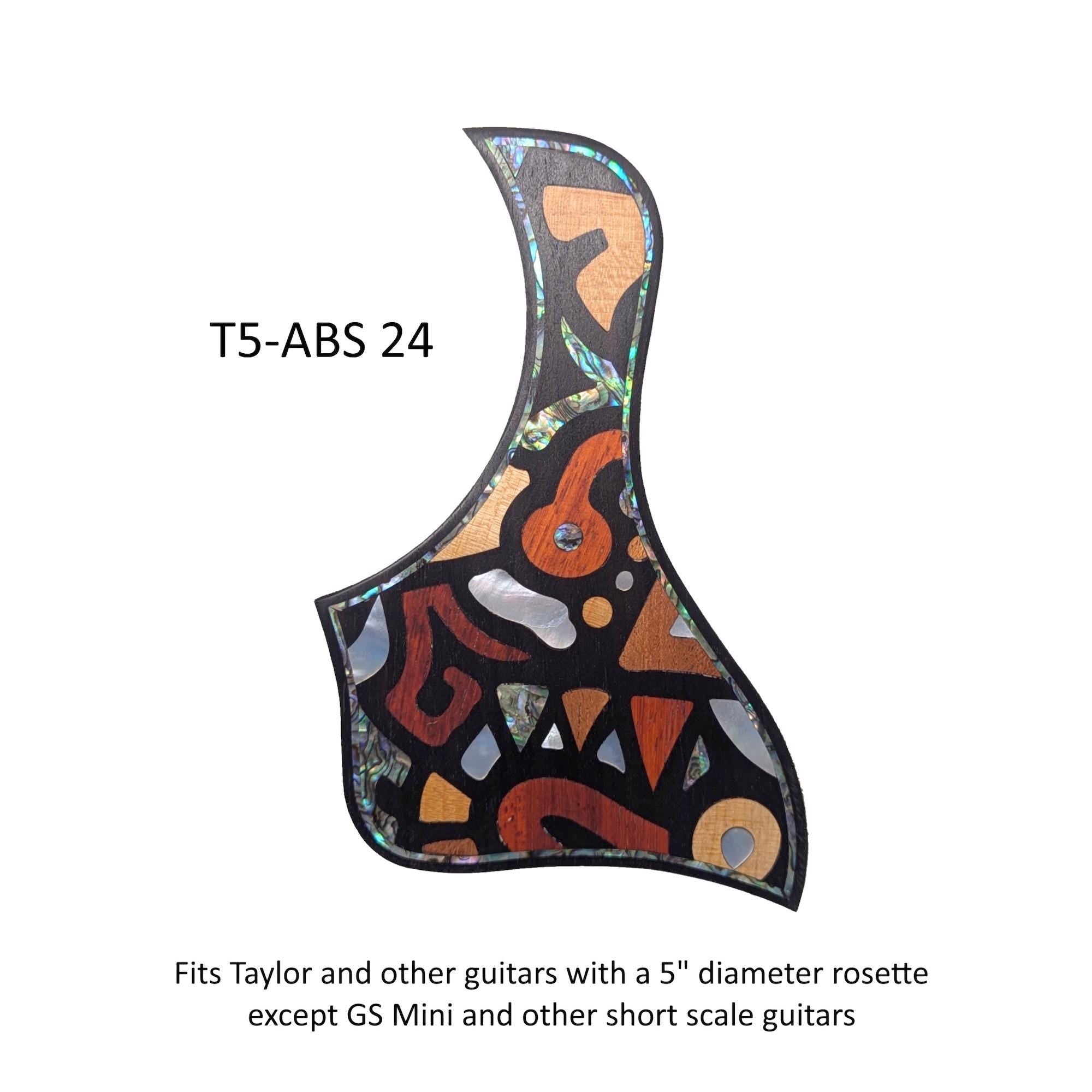 Pickguard for Taylor Guitars Handcrafted Rosewood Abstract Design, Guitar Accessories