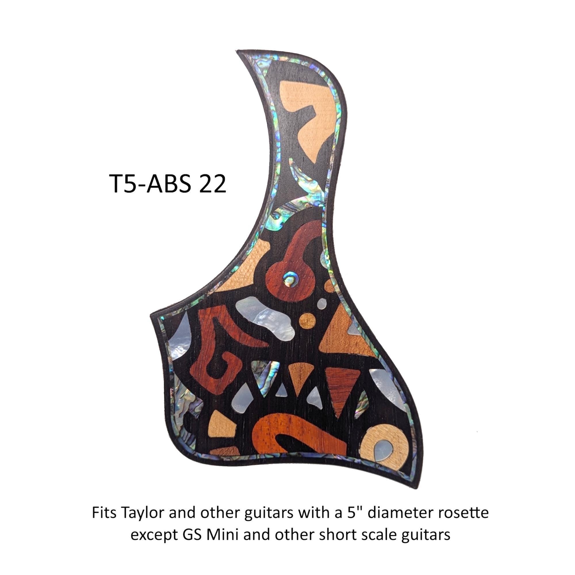 Pickguard for Taylor Guitars Handcrafted Rosewood Abstract Design, Guitar Accessories
