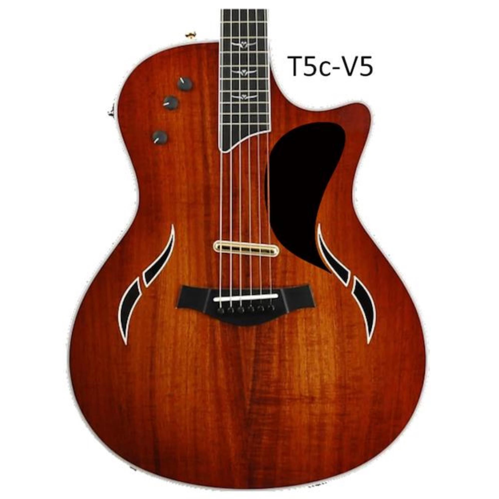 Taylor T5c Pickguard, Custom Cut Solid Wood Guitar Part, Acoustic & Electric Guitar Accessories