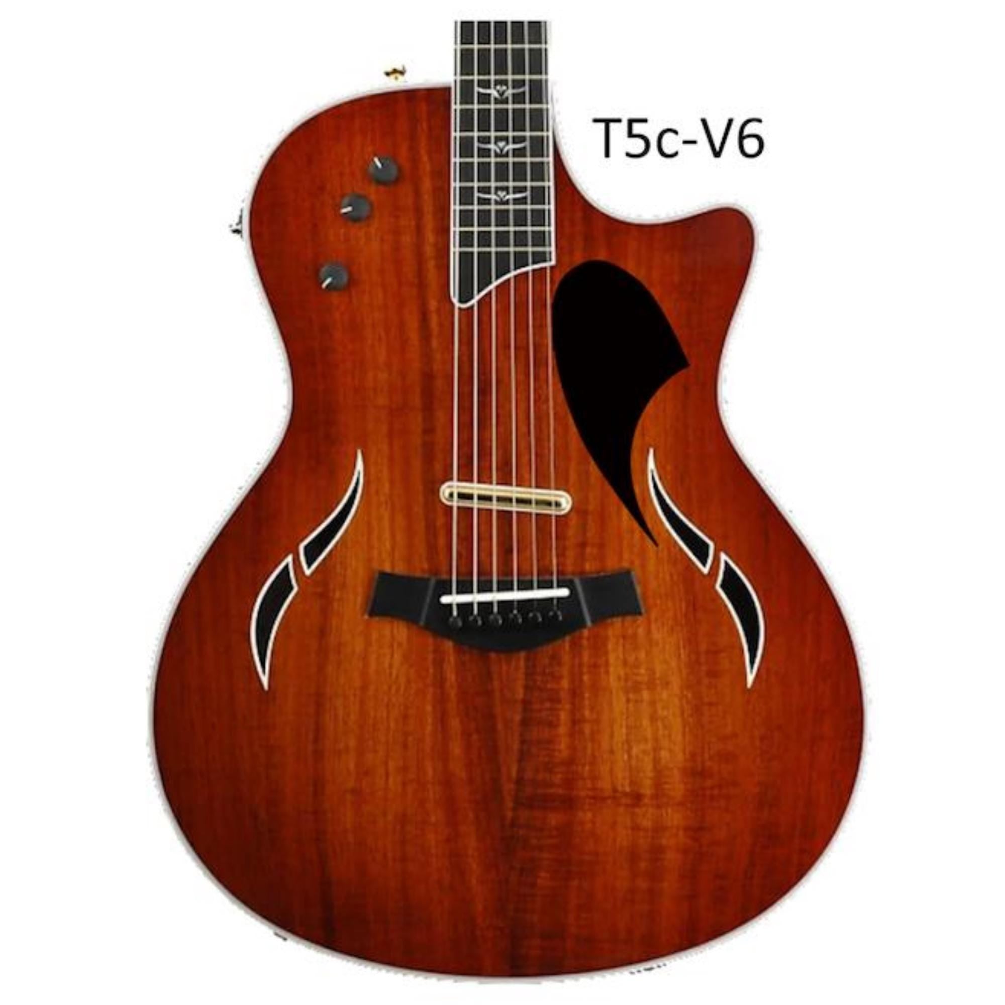 Taylor T5c Pickguard, Custom Cut Solid Wood Guitar Part, Acoustic & Electric Guitar Accessories
