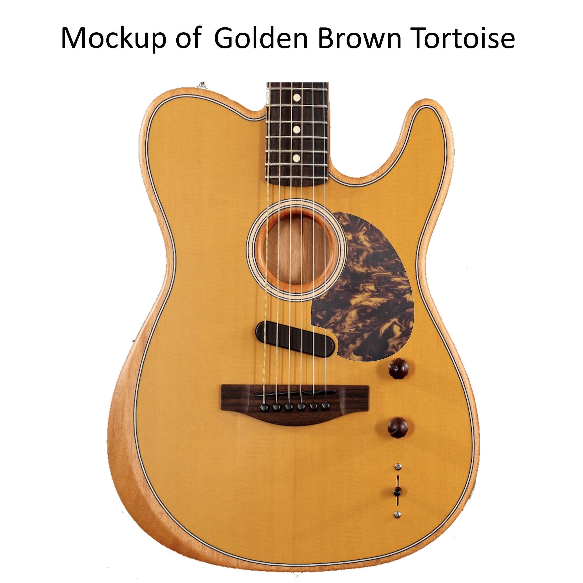 Acoustasonic Telecaster (Player) Pickguard | Solid Wood, Carbon Fiber or Plastic | Custom Guitar Part
