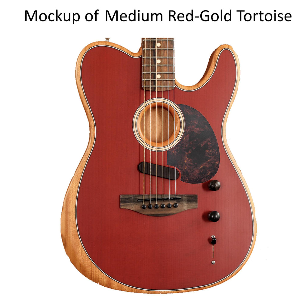 Acoustasonic Telecaster (Player) Pickguard | Solid Wood, Carbon Fiber or Plastic | Custom Guitar Part