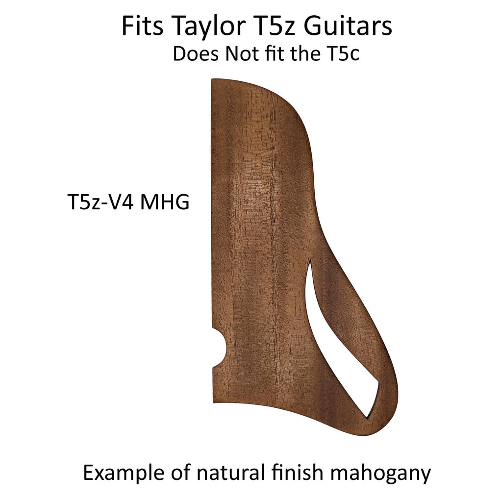 Handcrafted Wood Pickguard for Taylor T5z Guitar - Free Mount