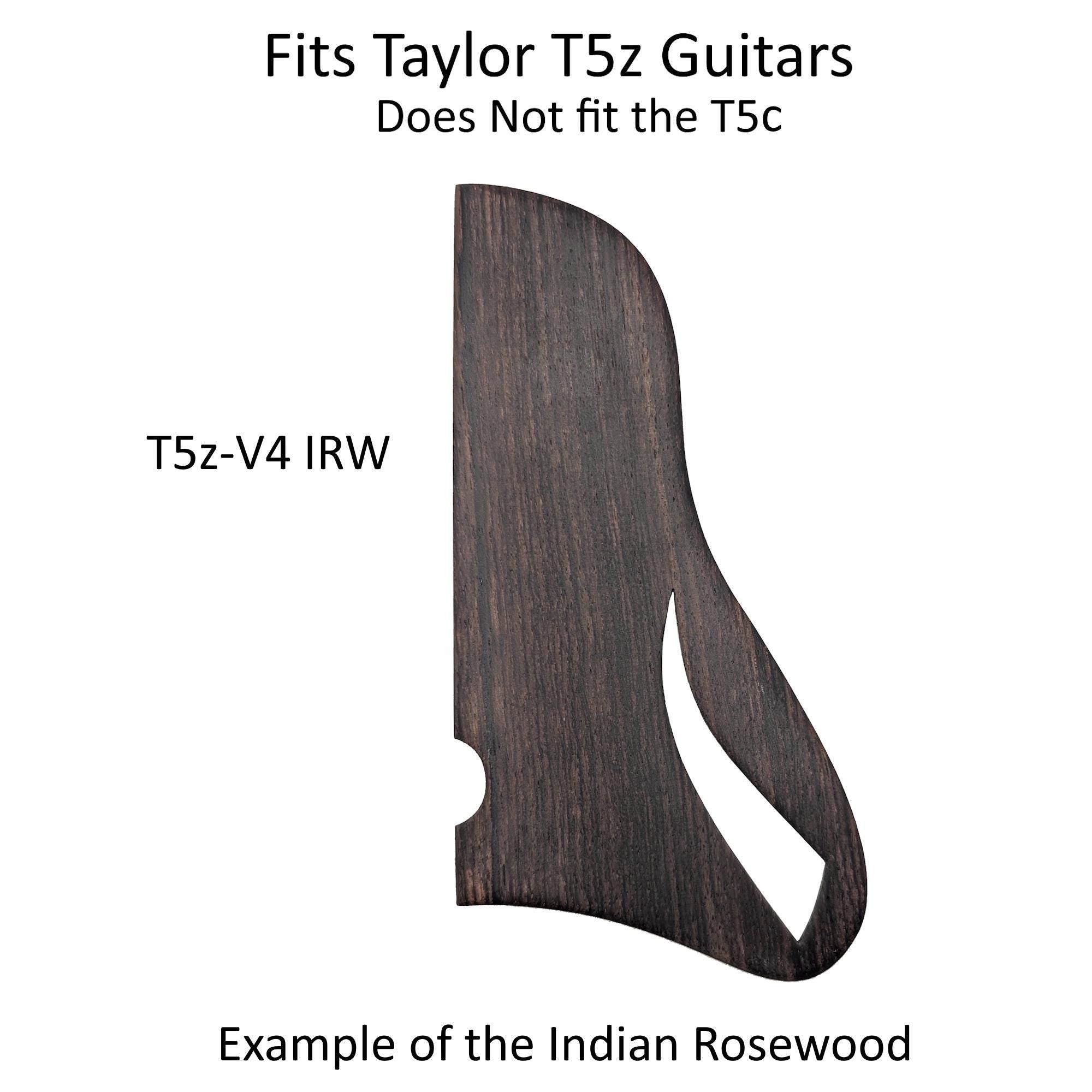 Handcrafted Wood Pickguard for Taylor T5z Guitar - Free Mount