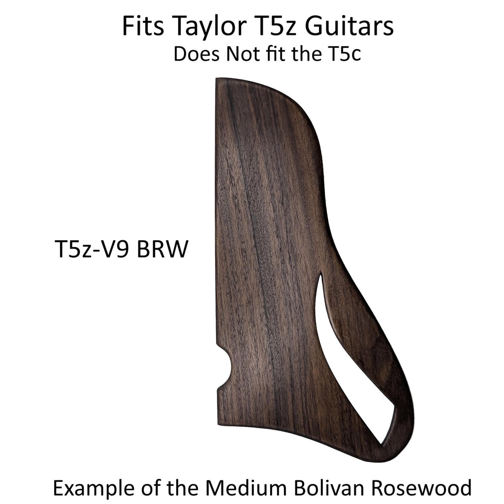 Handcrafted Wood Pickguard for Taylor T5z Guitar - Free Mount