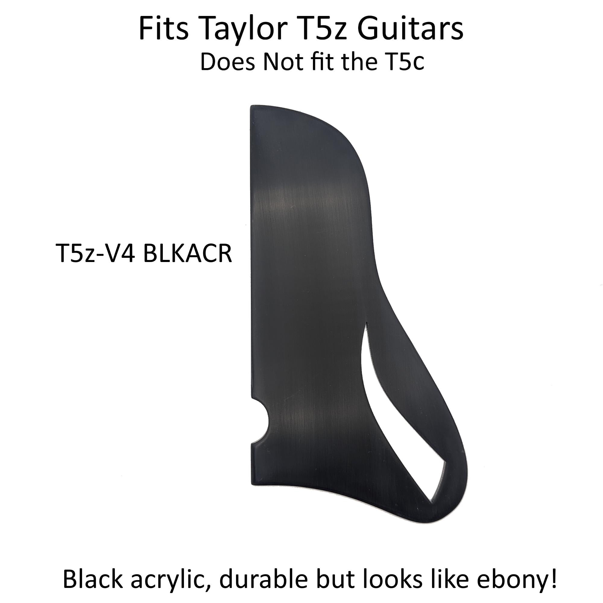 Handcrafted Wood Pickguard for Taylor T5z Guitar - Free Mount