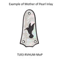 Taylor Guitar Truss Rod Cover White Mother of Pearl Reverse Hummingbird Design