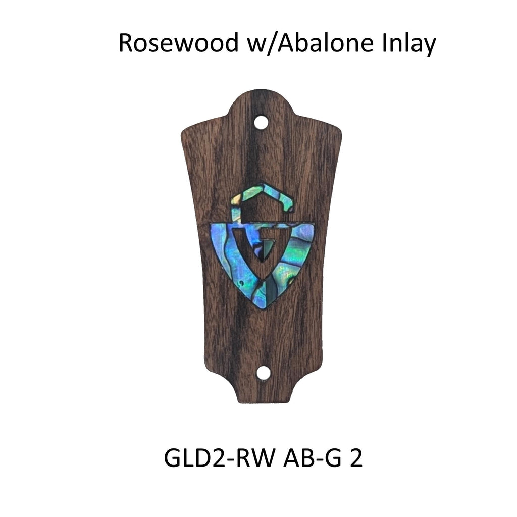 Guild Truss Rod Cover Rosewood & Abalone or White Mother of Pearl "G" Logo