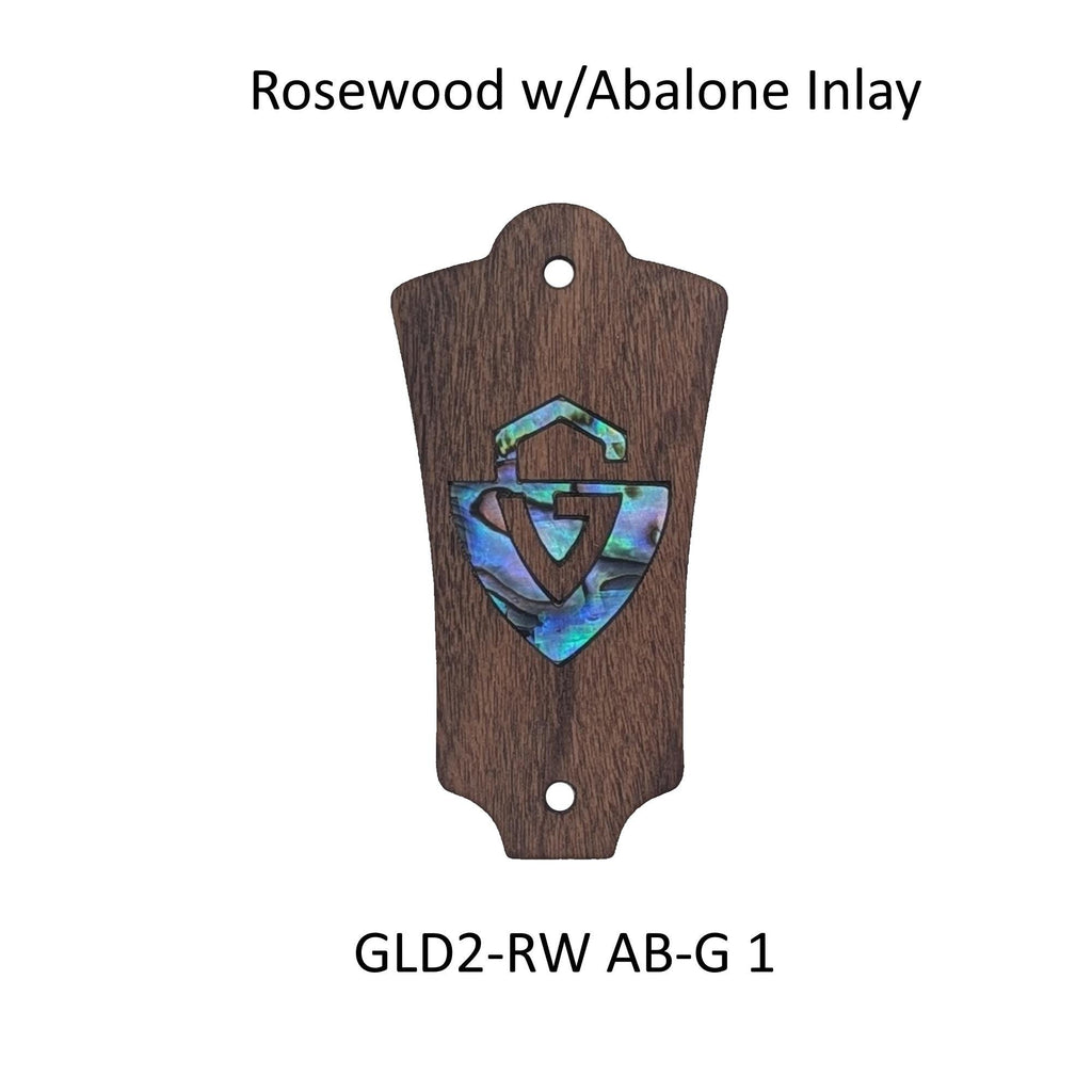 Guild Truss Rod Cover Rosewood & Abalone or White Mother of Pearl "G" Logo