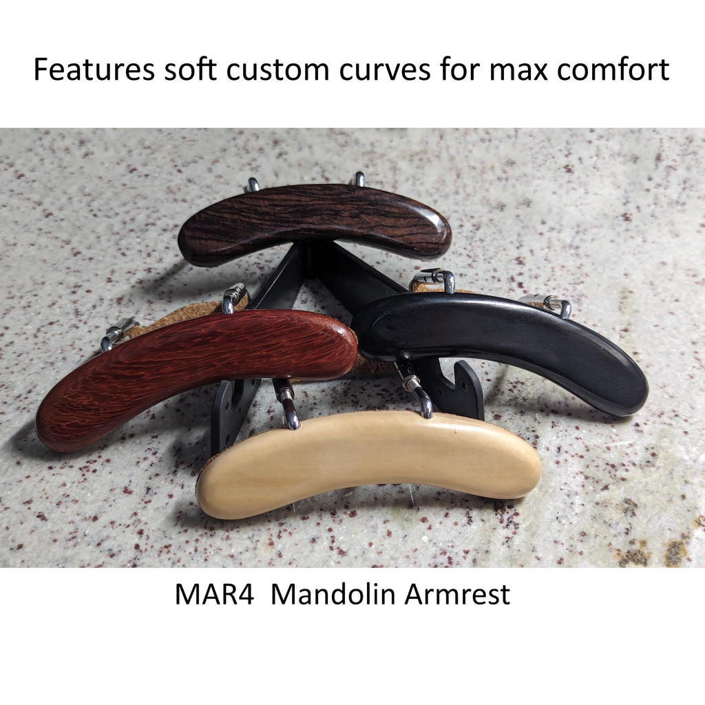 Extra Long Mandolin Armrest, Handcrafted Ergonomic Choice of Wood