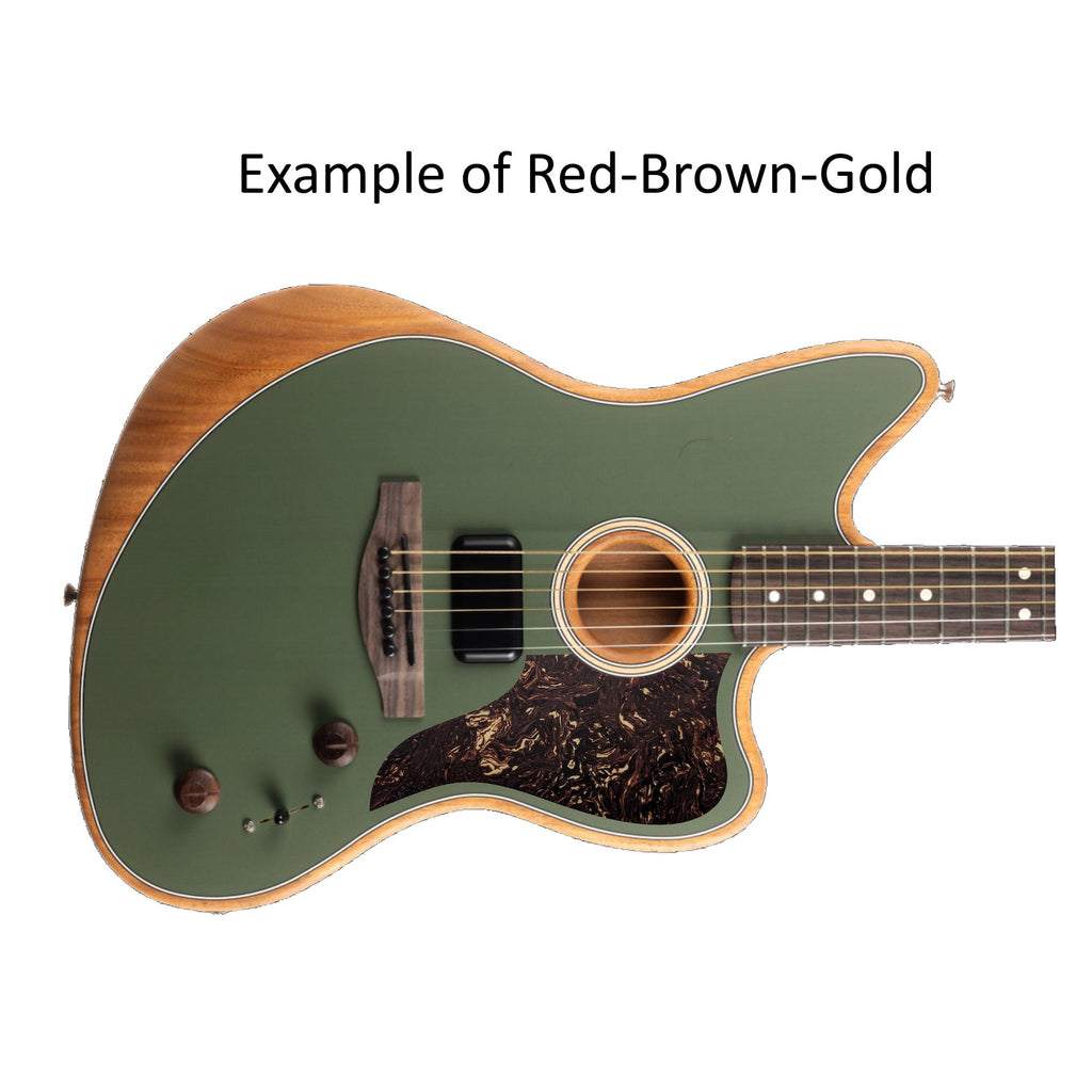 Acoustasonic Jazzmaster Pickguard | Solid Wood, Carbon Fiber or Plastic | Custom Guitar Part