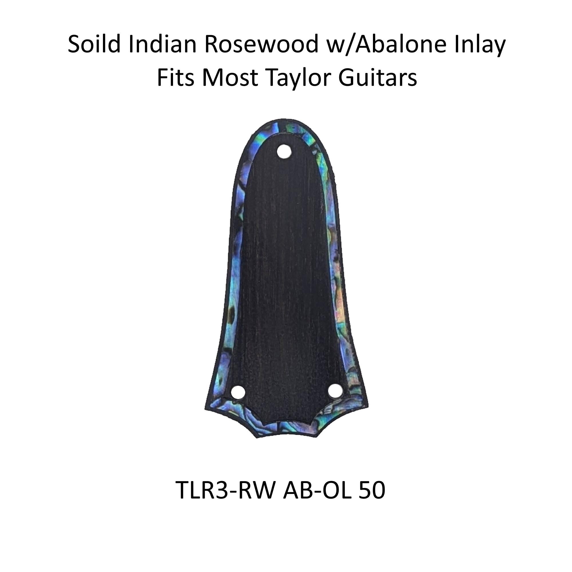 Truss Rod Covers for Taylor Guitars Rosewood Colorful Abalone Outline Inlay