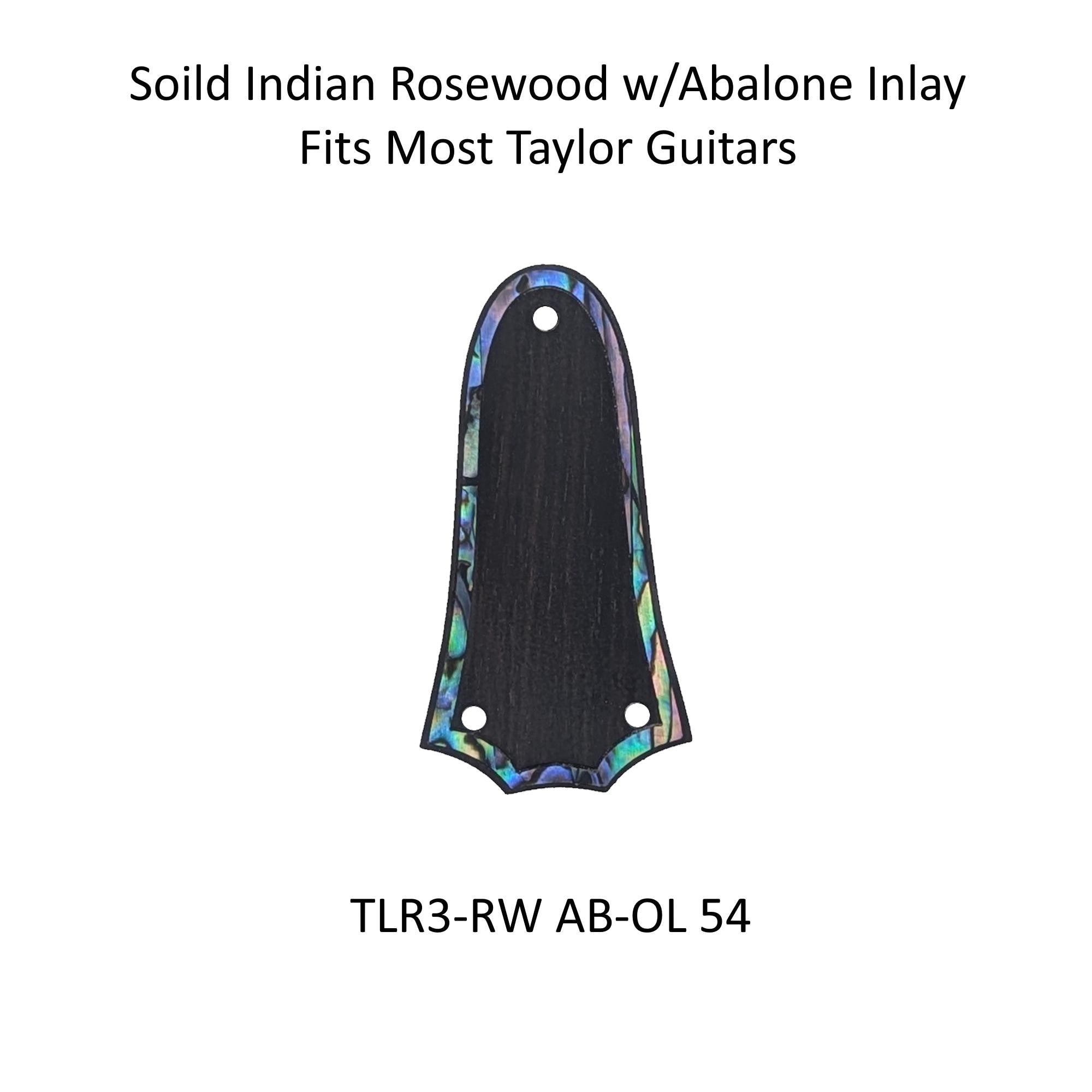 Truss Rod Covers for Taylor Guitars Rosewood Colorful Abalone Outline Inlay