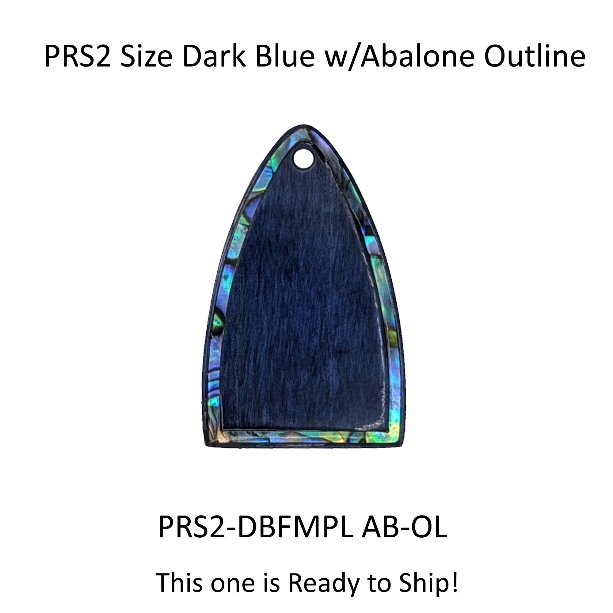 Truss Rod Covers for PRS Guitars | Abalone Outline Inlay | Flamed Maple Ebony Rosewood Koa