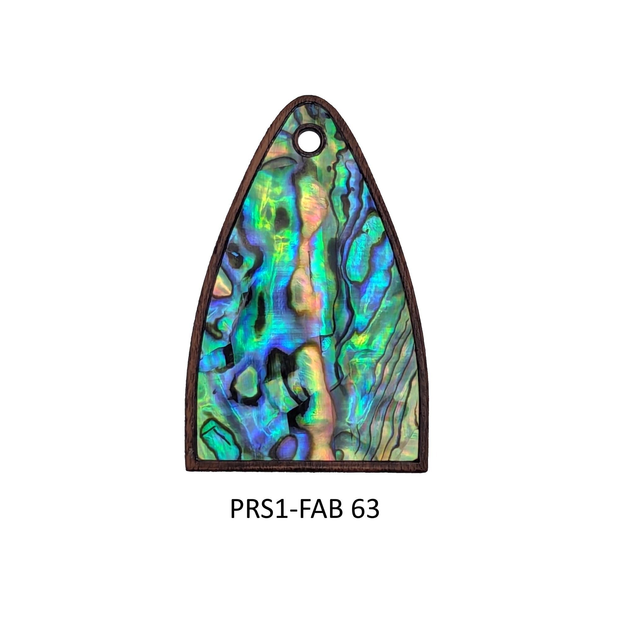 PRS-SE Guitar Truss Rod Cover Solid Rosewood with Colorful Abalone Inlay