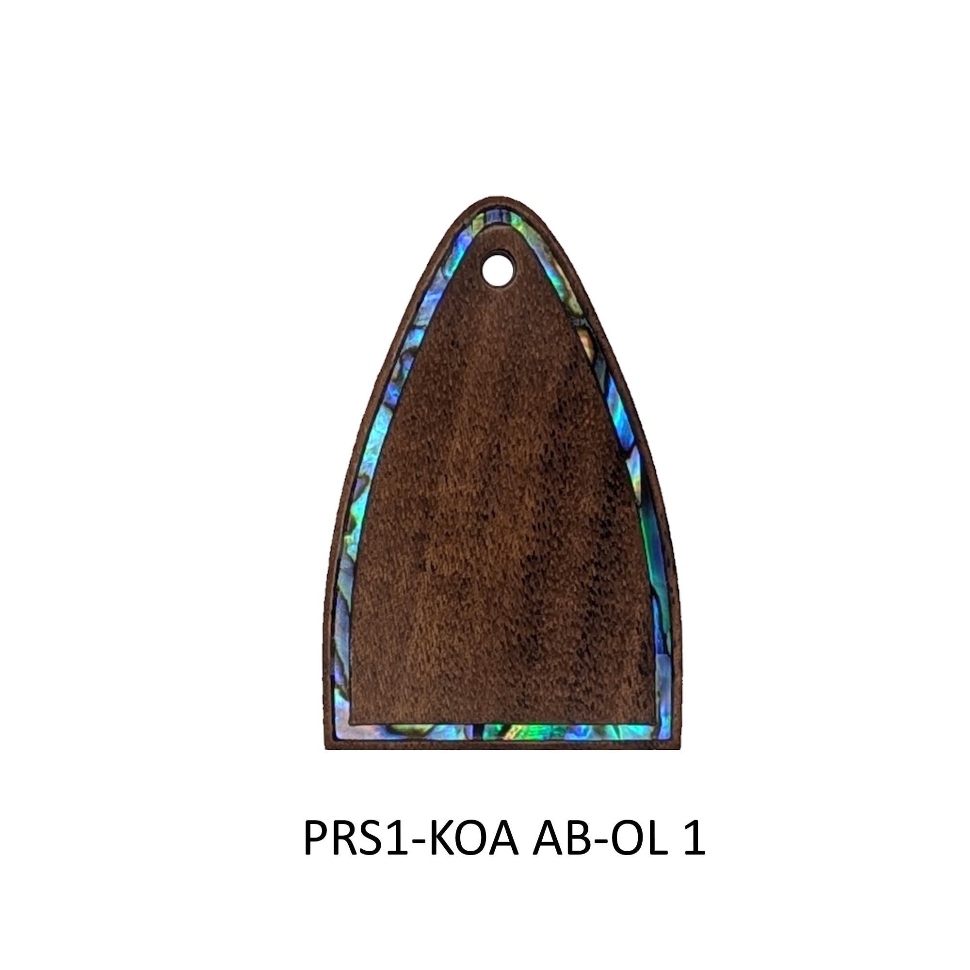 Truss Rod Covers for PRS Guitars | Abalone Outline Inlay | Flamed Maple Ebony Rosewood Koa