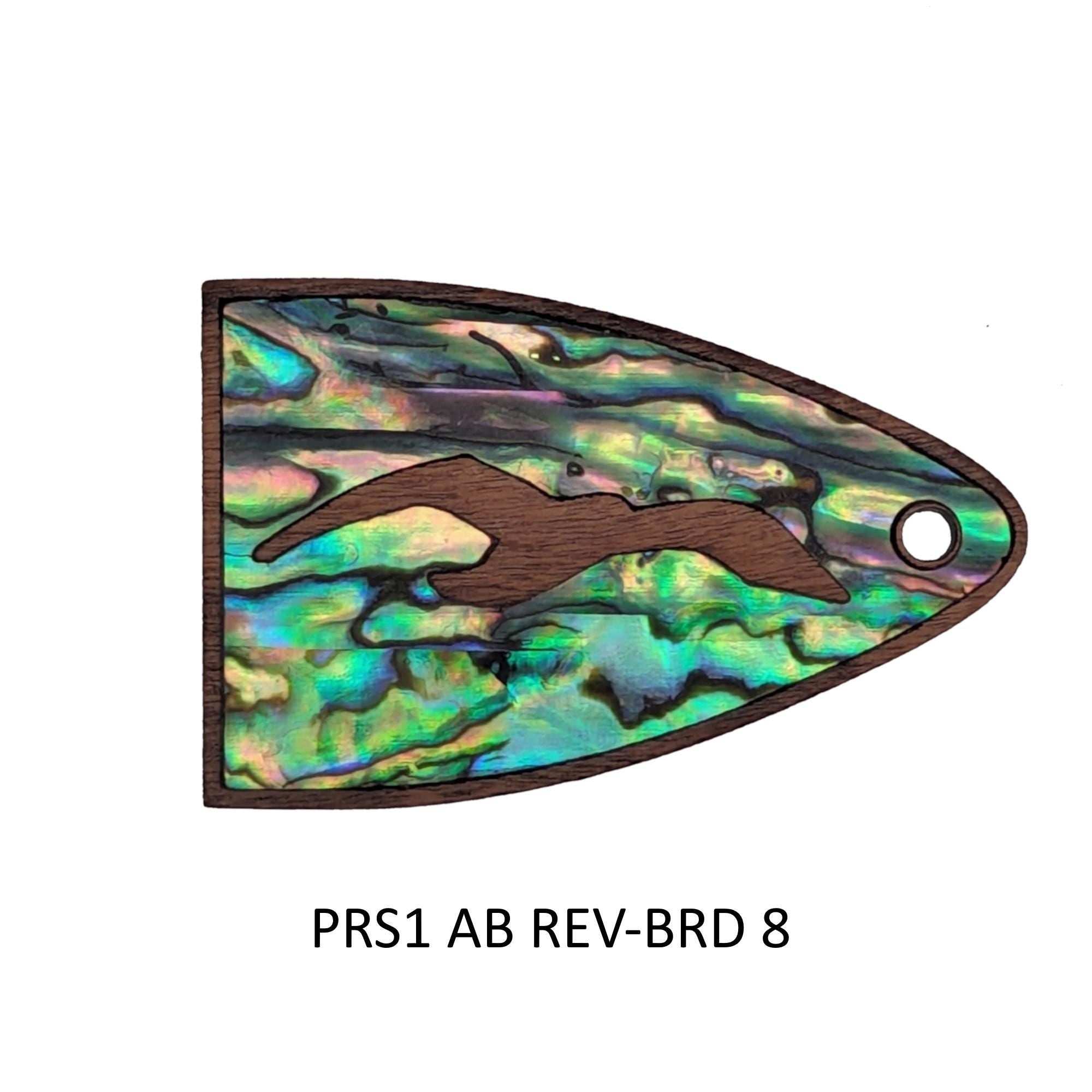 Fits PRS Guitar - Truss Rod Cover: Bird Design Abalone or White Mother of Pearl