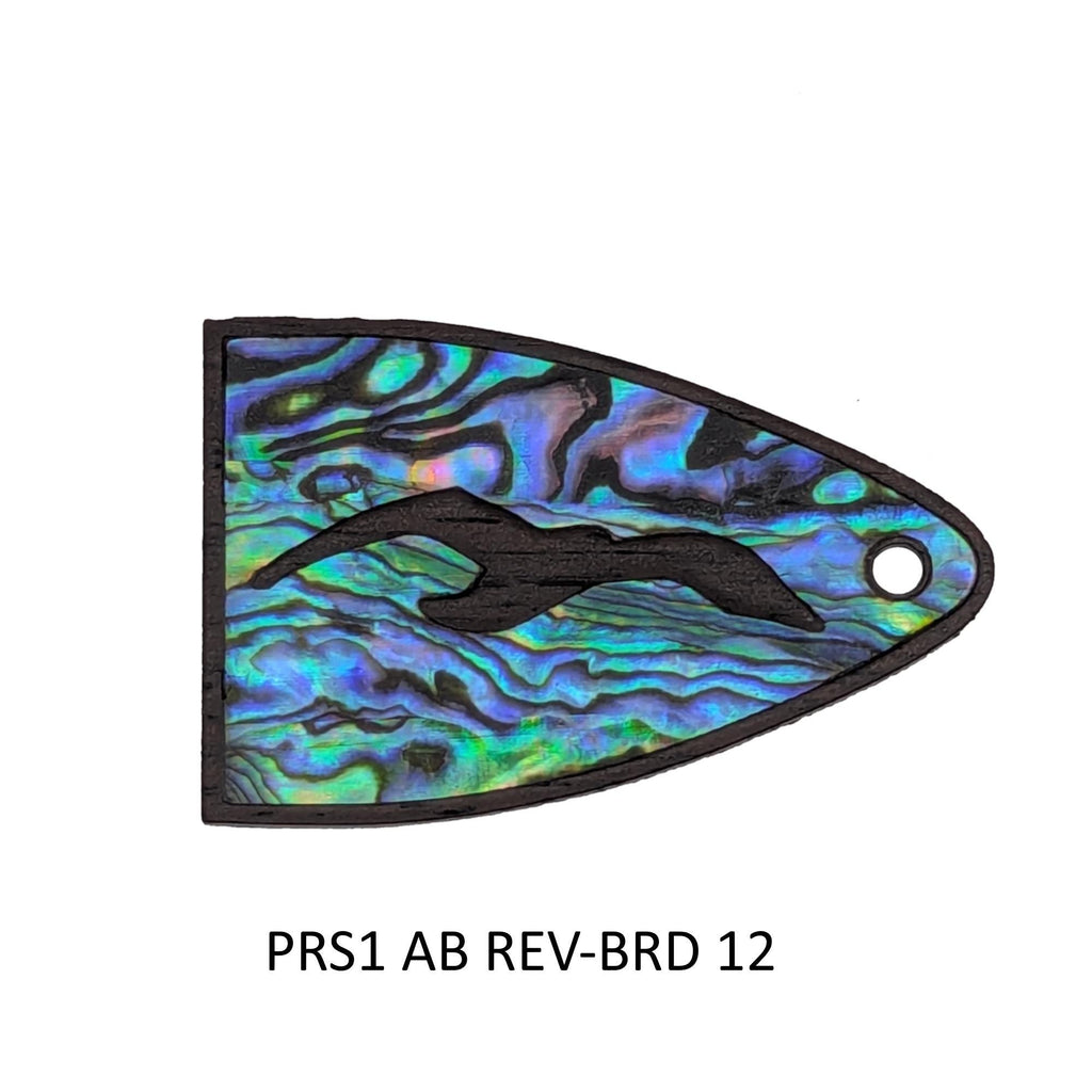 Fits PRS Guitar - Truss Rod Cover: Bird Design Abalone or White Mother of Pearl
