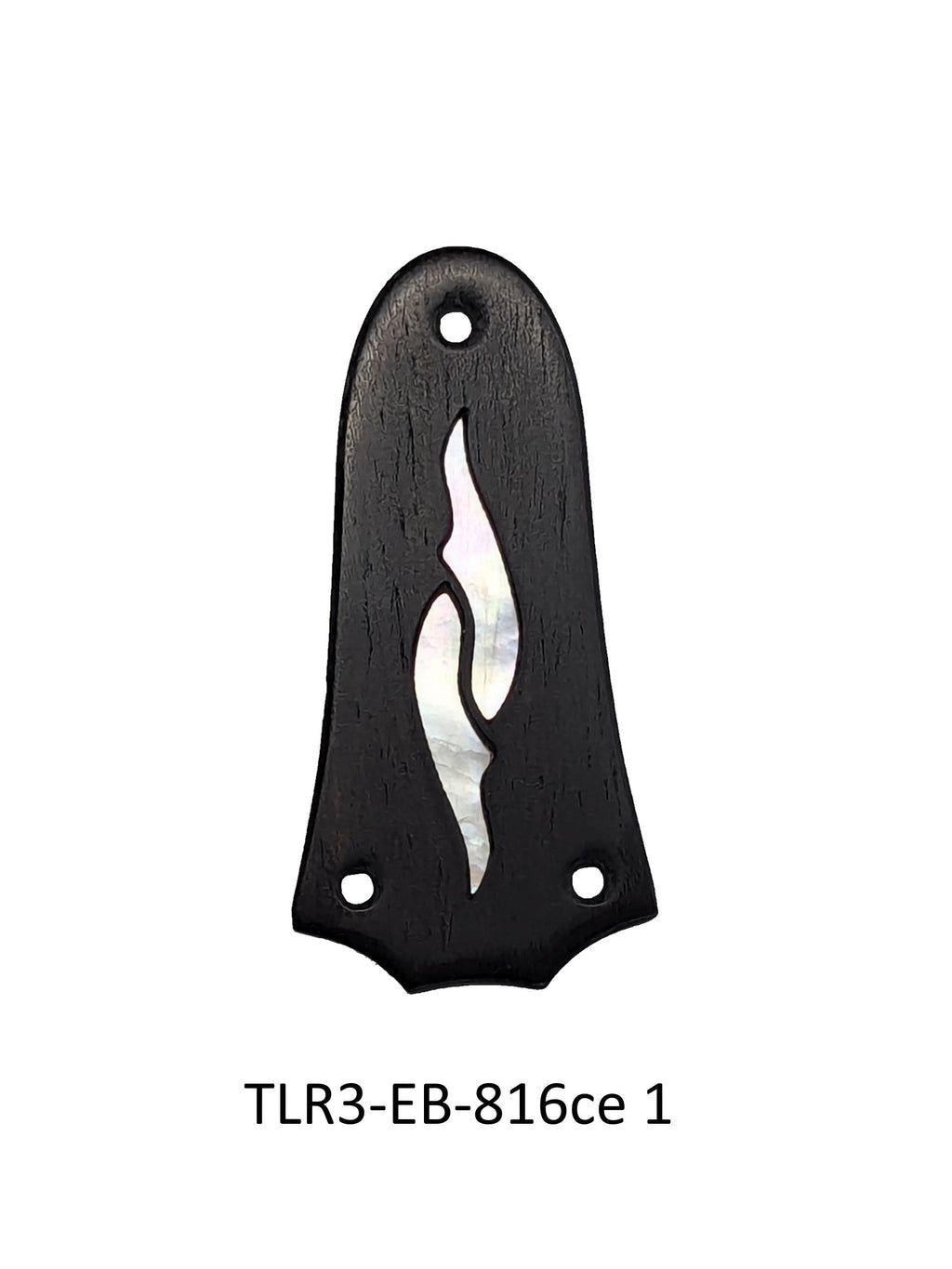 Taylor Guitar Truss Rod Cover: Rosewood oe Ebony with Mother of Pearl Inlay
